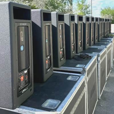 JBL PRX615M Powered Speakers in Wheeled Road Case #6740/6774(PAIR)TRUEHEARTSOUND image 6
