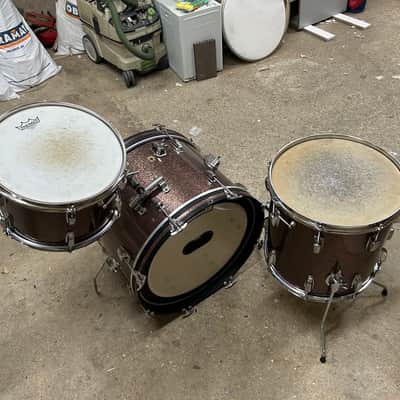 Ludwig Downbeat 1965 - Burgundy sparkle image 6