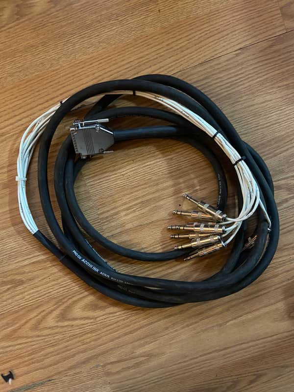 Proco Acculink ACN8 DB25 to Male TRS 8 Channel 15' Snake image 1