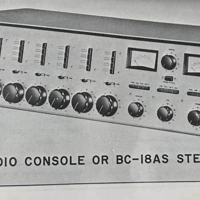 Vintage RCA BC-18 Analog mixer console sidecar desk - modified with Elco breakout inputs and XLR stereo direct outs image 10