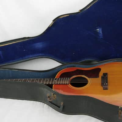 1964 Gibson J-45 Acoustic Guitar PROJECT! Wide Nut, Cherry Sunburst vintage j50 image 3