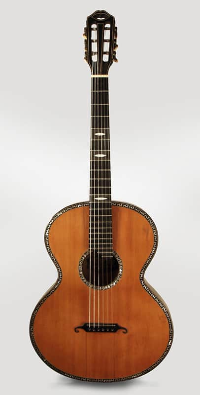 Ludwig Reisinger Viennese Classical Guitar (late 19th Century), hard shell case. image 1