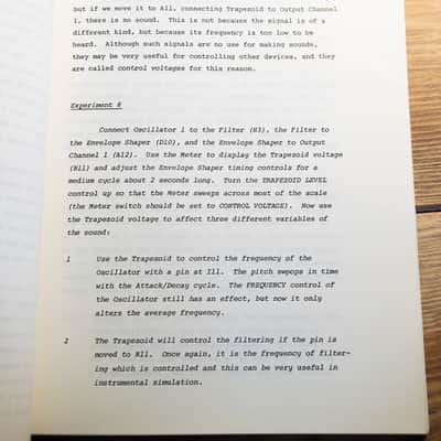 EMS The Synthi Educational book 1973 - 82 sheets - NEW image 6