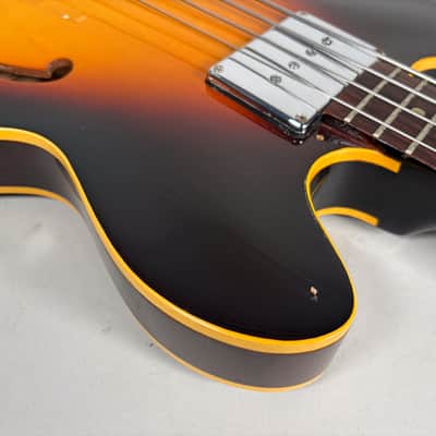 1967 Gibson EB-2 Bass Guitar Sunburst Finish w/Soft Shell Case image 12