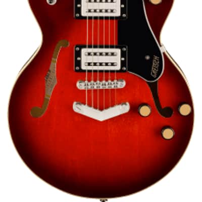 Mint G2655 Streamliner™ Center Block Jr. Double-Cut with V-Stoptail,  Claret Burst image 1