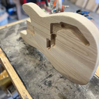 Madlad Instruments Ash V2 Precision Bass PBass Style Body (custom made with pride in north Texas) - Unfinished image 4