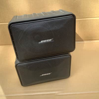 Bose Model 101 Music Monitor Speakers USA made vintage Black stereo SET Indoor/ Outdoor image 1