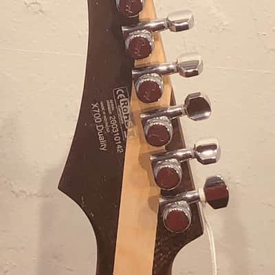 Cort X700DUALITYAVB Duality X Series Flamed Maple on Swamp Ash Body 6-String Electric Guitar w/Bag image 11