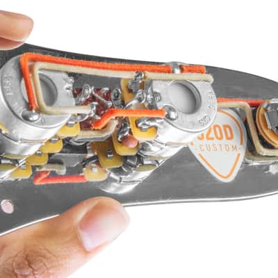 920D Custom JB-CON-CH-BK-T Upgraded Dual Pickup Bass Concentric Control Plate with Toggle image 3