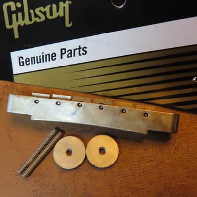 aged Gibson Historic ABR-1 No Wire Tune-O-Matic Bridge Nickel fits Les Paul 335 image 4
