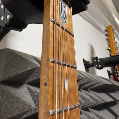 Ernie Ball Music Man John Petrucci Signature JP15-6 2020 - 2021 - Trans Black Burst Quilt image 3