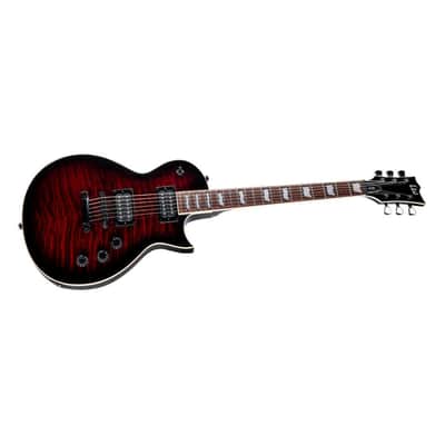 ESP LTD EC-256 6-String Right-Handed Electric Guitar with Mahogany Body and Roasted Jatoba Fingerboard (See Thru Black Cherry) image 3