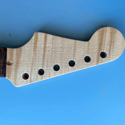 Musikraft Strat style Maple with Rosewood Fretboard 24 3/4" Scale LSR Nut 2024 - Gloss Nitrocellulose image 3