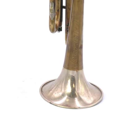 1952 Olds Studio Cornet in Raw Brass w/Nickel flare image 3
