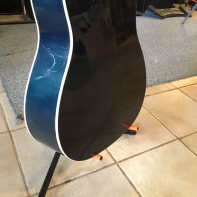 Giannini GD-41AF BLB Flamed Blue Black Acoustic  Guitar image 3