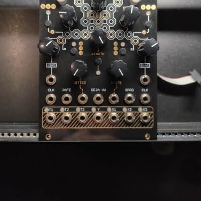 Mutable Instruments Marbles Full Size Clone with Oscillosaurus Black Panel - Random Sampler, Sequencer, Clock, Quantizer