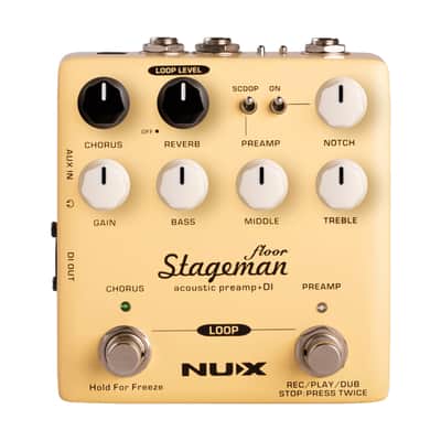 NUX NAP-5 Acoustic Pre-Amp w/ 60 Second Looper Pedal - Open Box image 1