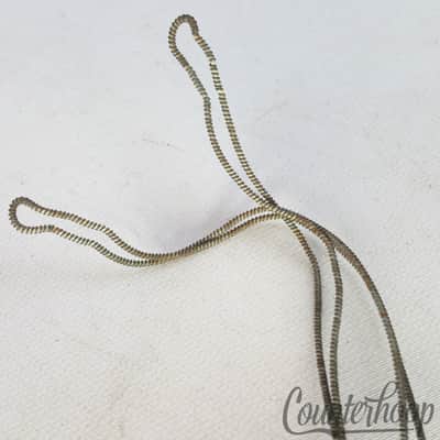 Early American 11"4-Strands Snare Drum Coiled Metal over Cloth Wires Vintage 10s image 3