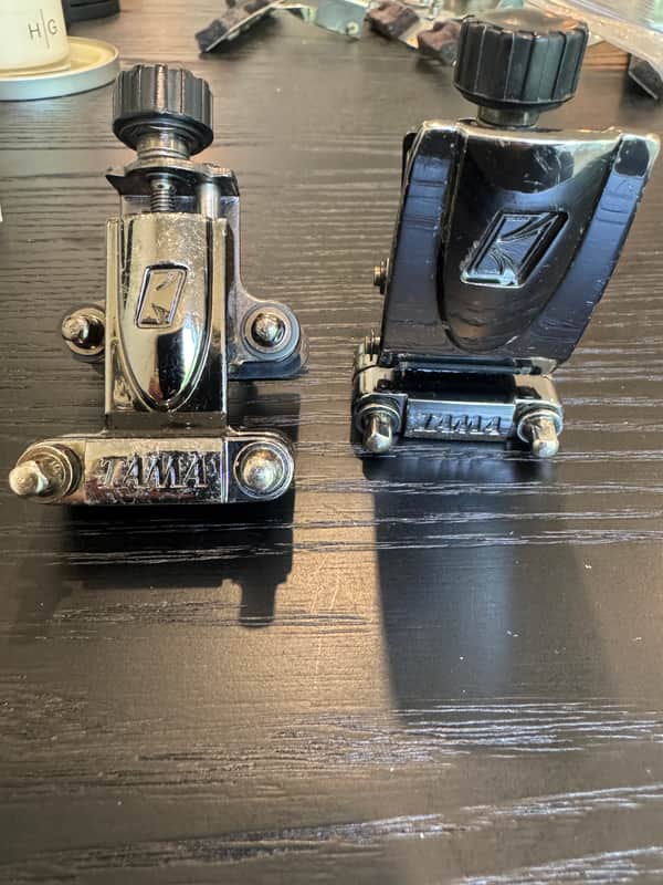 Tama Snare Strainer Quick Touch and Butt Plate - Black Nickel (MCS70ABN) & (MUS80BBN)