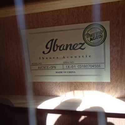Ibanez AVC9CE-OPN w/hard case image 2