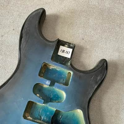 Blue Burst Guitar Strat Style Basswood Body image 6