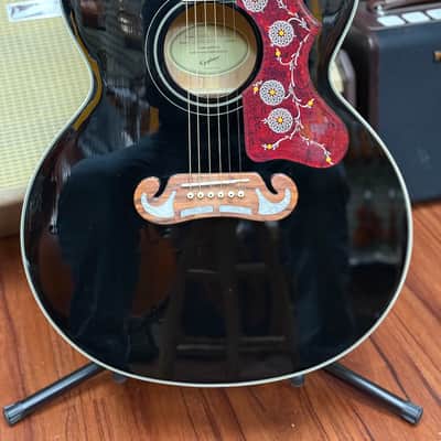 Epiphone J-200 EC Studio Acoustic Electric Guitar- 2025- Ebony- New! image 1