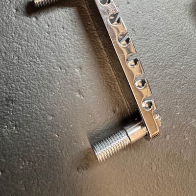 Carlino Rock Bottom bridge/sustain block system with tailpiece 2025 - Chrome image 8