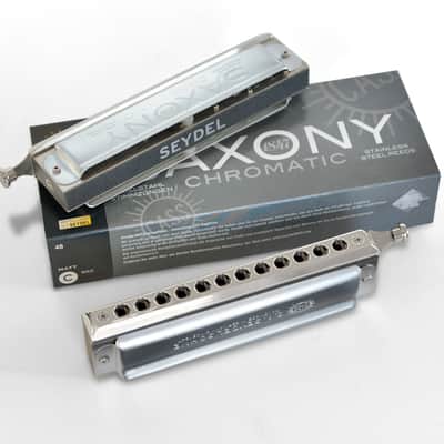 Seydel Saxony Solo Chromatic Harmonica, Key of Low D. New with Full Warranty! image 2