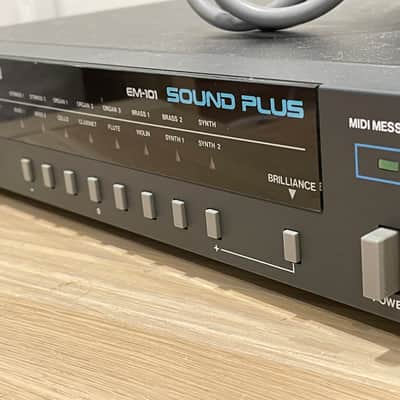 Roland EM-101 Sound Plus Analog Synthesizer Module 1985 - 1986 - Black image 3