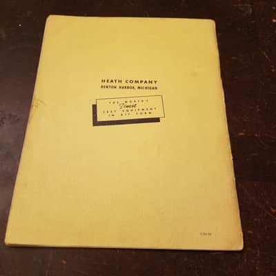 Heathkit Original User, Assembly Manual W-2 Tube Amp Williamson Type Amplifier dual chassis 595-50 1950s - Yellow image 10