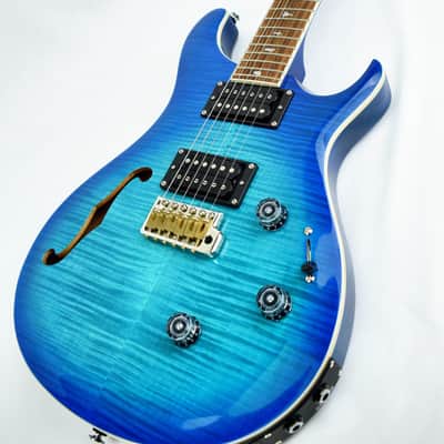 PRS SE Custom 24 Semi-Hollow Piezo Electric Guitar Lake Blue image 7