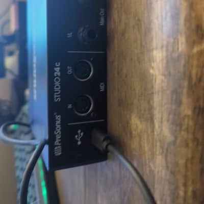 PreSonus Studio 24C 2x2 USB-C Audio / MIDI Interface 2019 - Present - Black image 6