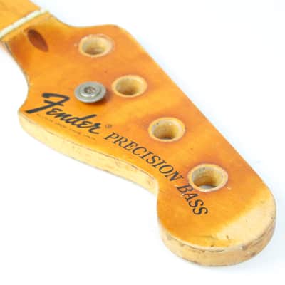 1970s Vintage Fender Precision Bass PBass Maple 4-Bolt NECK USA ~Honest RELIC~ Early-CBS image 11