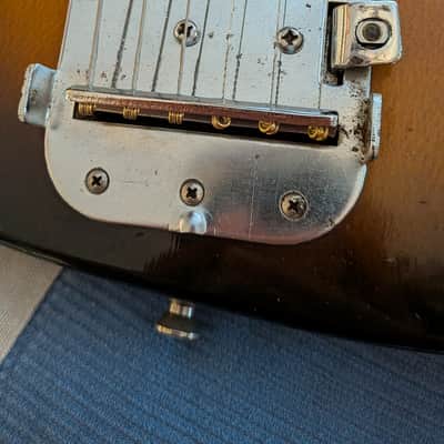 Teisco/Audition 3-Pickup Guitar Vintage 1960s MIJ Sunburst/Mac DeMarco Style image 7