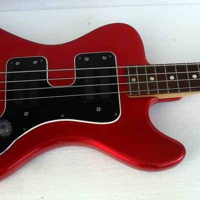JOLANA DISCO BASS Rare Soviet Red Vintage Czechoslovakian bass with soft case USSR image 10