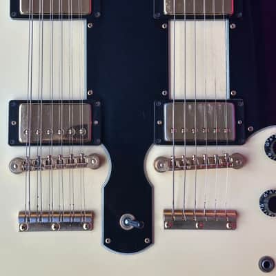 Gibson EDS-1275 Double Neck SG Electric Guitar 1990 - White image 4