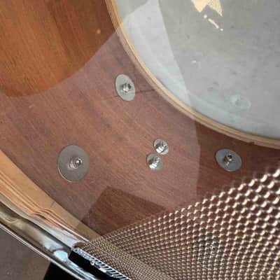 Hard Bop Drums 7x13 Maple/Mahogany Snare Drum in Red Sparkle (Rm 4) image 6