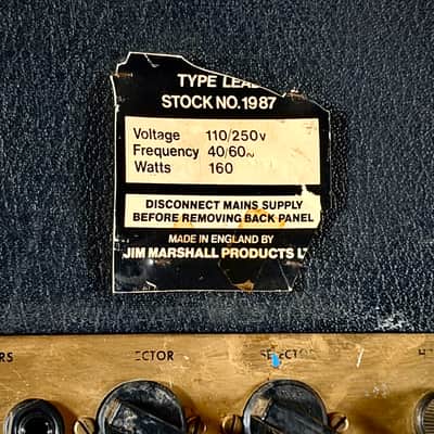Marshall JMP 50 Modified - 1987 50-Watt Guitar Amp Head 1974 - MV Mod image 4