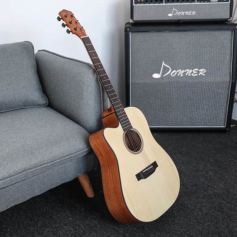 41 Inch Left Handed Acoustic Full Size Guitar image 1