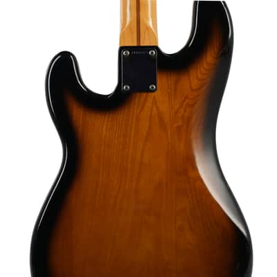 1982 Fender Japan Precision Bass '57 Reissue (PB57) - Two-Tone Sunburst - Gold Anodized Pickguard - Documented Studio Use by Max Martin & Marino Stoess image 11