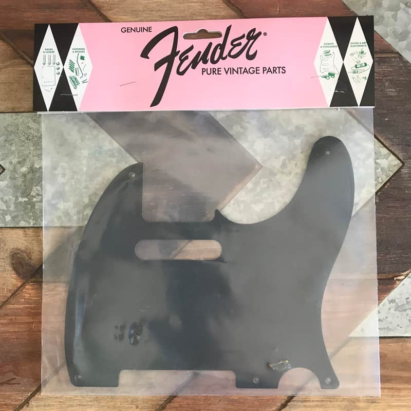 Real Life Relics Fender® Aged Black Bakelite Telecaster® Pickguard 1 Ply 5 Hole (Fender® SKU 0992019000)    [PGAE5] image 1