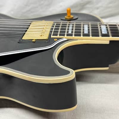 Gibson USA Custom Shop Les Paul Custom Guitar with COA + Case - Ebony / Black image 16