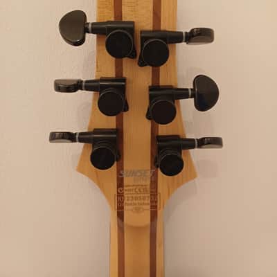 Schecter Sunset 6 Extreme Left-Handed - Scarlet Burst image 4