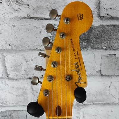 Fender Custom Shop Limited Edition '54 HS Stratocaster Heavy Relic, Super Super Faded Aged Shell Pink image 5