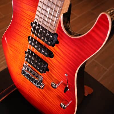 Suhr Modern Plus Electric Guitar - Fireburst 5685 image 6