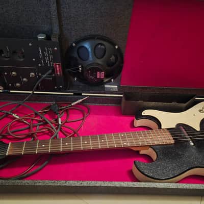 Silvertone 1449 with Case Amp 1963 - 1964 - Black Sparkle image 1