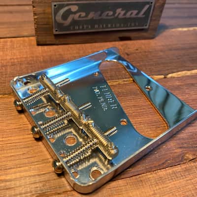 Fender Telecaster bridge plate & Threaded GVT 1959 - 1963 Saddles image 3