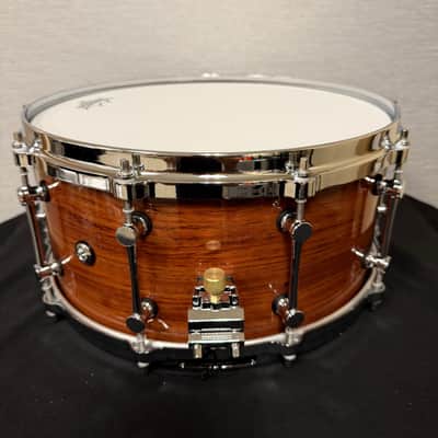 100% Bubinga with Reinforcing Rings Snare Drum POP PW001 image 4