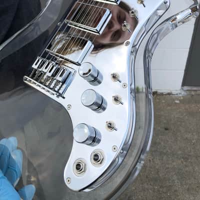 Electrical Guitar Company Jerry Garcia Acrylic Hybrid OBEL aluminum neck 2019 Polished image 6