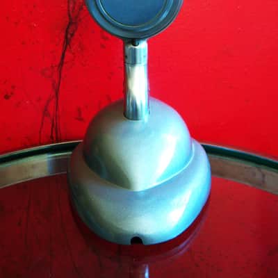 Vintage RARE 1940's Shure 70ST crystal microphone satin chrome w Shure S-36 stand 55 55S image 11